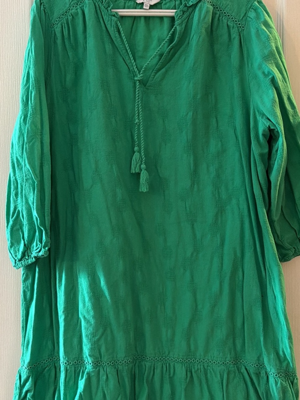 Women’s Green Tassel Dress